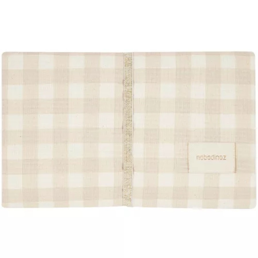 Onderweg nobodinoz  | Nobodinoz Verschoonmat Mozart - Ivory Checks